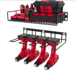 Wall-Mount Power Tool Storage Rack Set