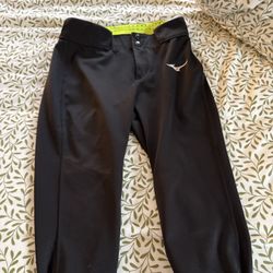 Mizuna Softball Pants Adult  Small Black 