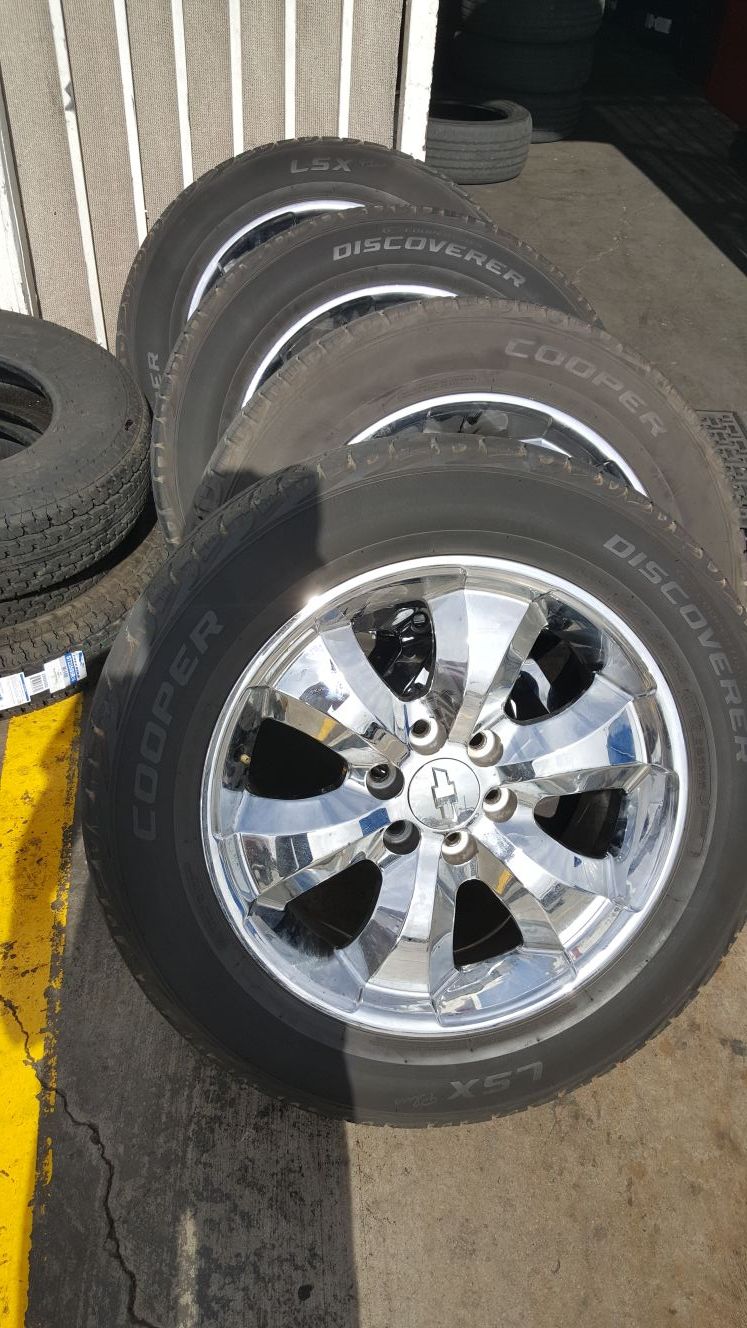 Original stock ltz 20" wheels & tires $350