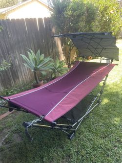 Brand New Standing Hammock With Canopy Shade