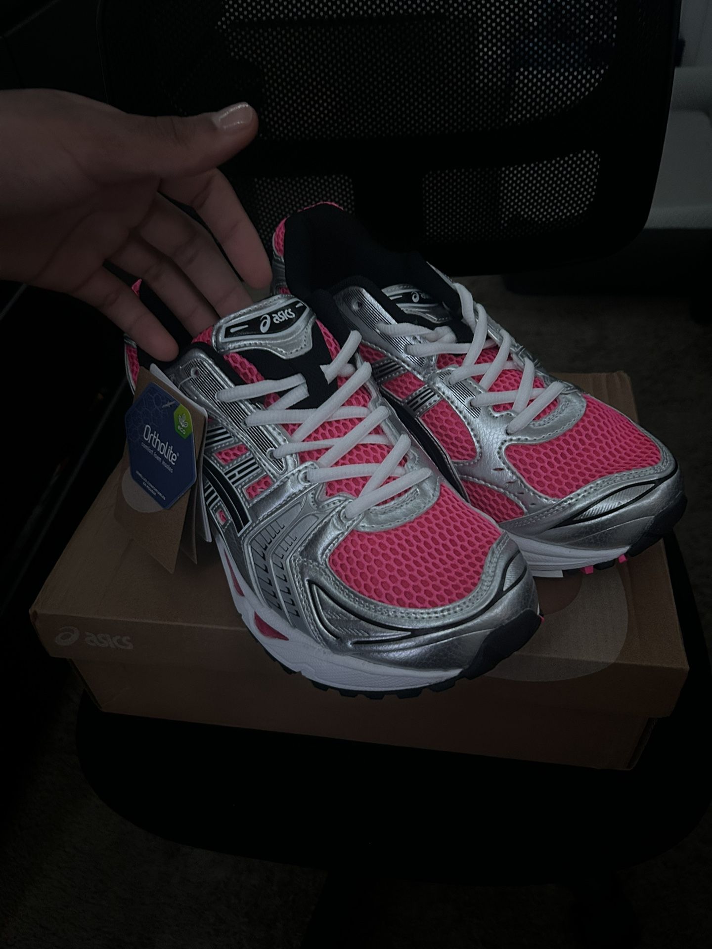 Pink Glow Asics Gel Kayano, Size 10, New With Tags & Box