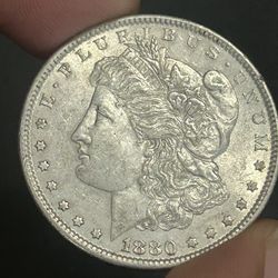 1880 P Morgan Dollar Silver 