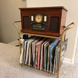 Record Player and Stand