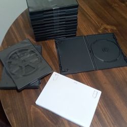 5 PLASTIC DVD CASES