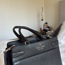 Kate Spade black leather purse 