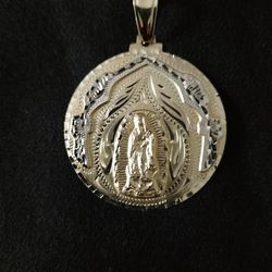 14k Double Sided Religious Pendant