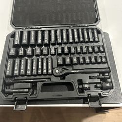 50 Piece 3/8” Drive Master  Impact socket set with Carry case.
