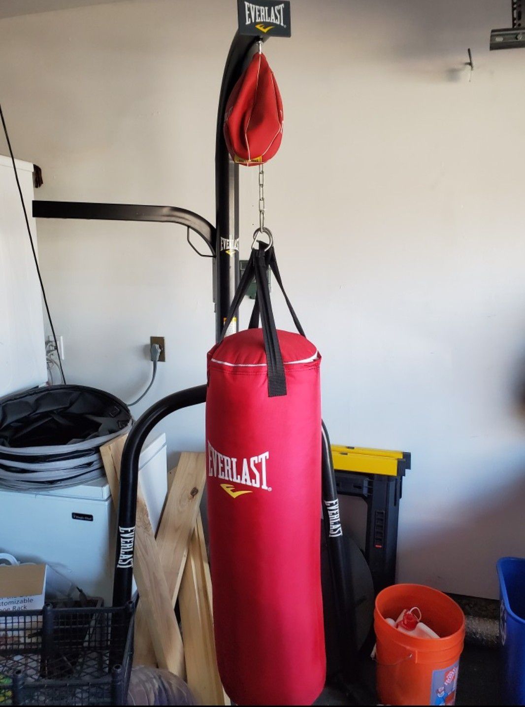 Everlast Punching bag and speed bag