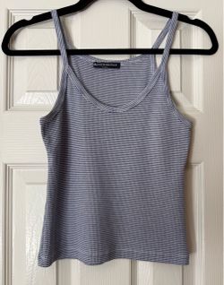Brandy Melville Tank - Navy White Striped Soft Tank