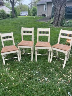 4 Cain Chairs