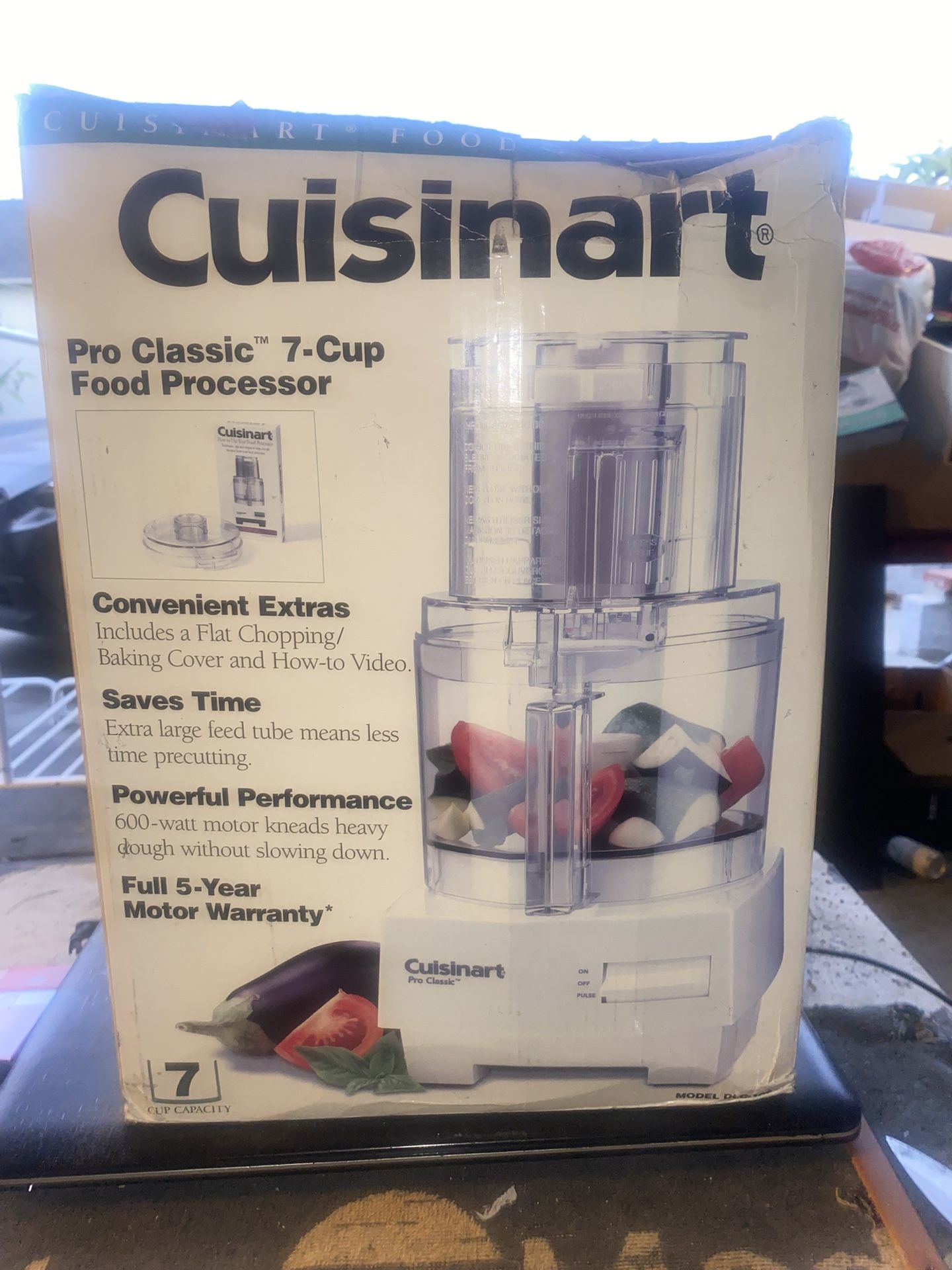 Pro Classic Cuisinart DLC-10S 7 Cups Food Processor New In Box **Read Description**