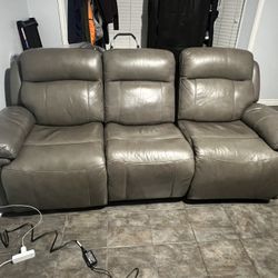 3 Seat Electric Recliner sofa With Charging Ports 