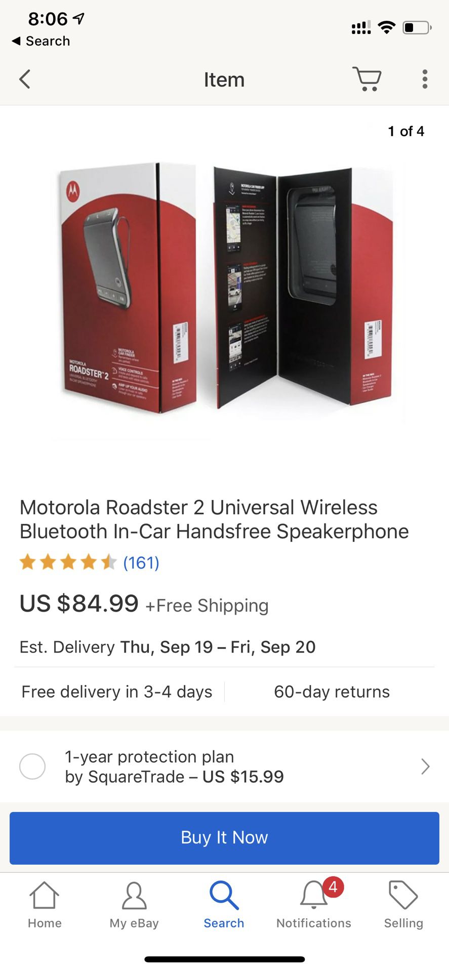 Motorola Roadster 2 Universal Bluetooth In-car Speaker TZ710