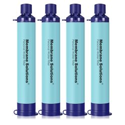 Pack of 4 Membrane Solutions Straw Water Filter