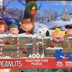 Peanuts 400 Puzzle Large, Medium, Small Family Puzzle Complete 