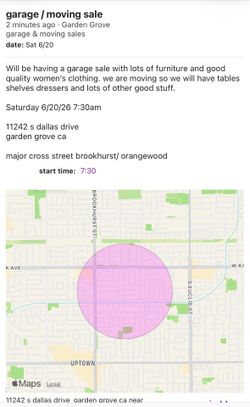 garage sale