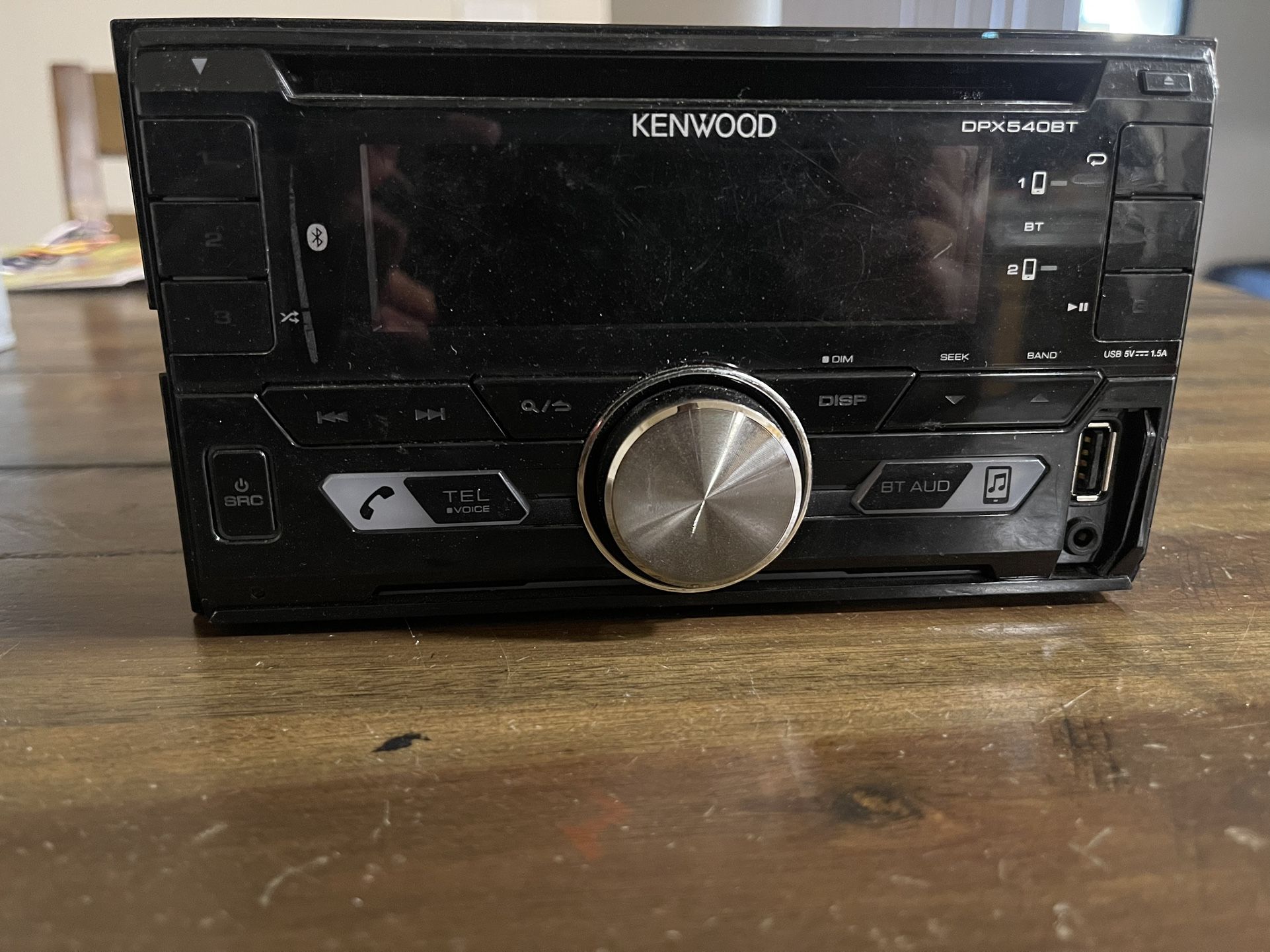 Kenwood DPX505BT Dual Din Sized CD Receiver with Built-in Bluetooth