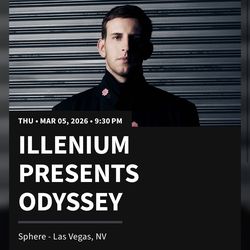 Ilenium Las Vegas sphere Thursday 03/05 GA Floor