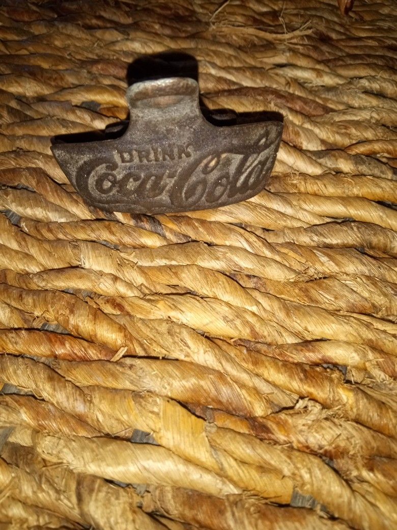 Antique Iron 'Coca Cola Bottle Opener 