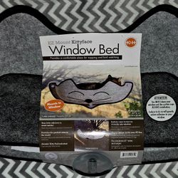     K&H Pet Products EZ Mount Window Sill with Kity Face Cat Bed