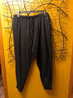 Polo Ralph Lauren Black Sleep Lounge Jogger Pants Red Pony Logo Size XL