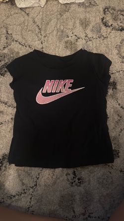 Nike Girls Black Graphic T-Shirt 18m