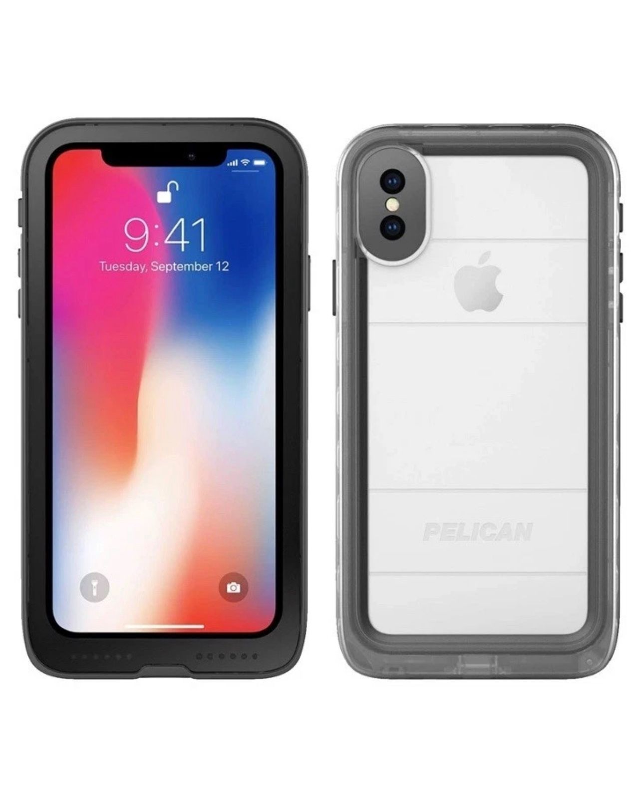 iPhone X Case | Marine Waterproof Case for iPhone X (Clear/Black),