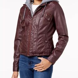 Gently Used Faux Leather Moto Jacket