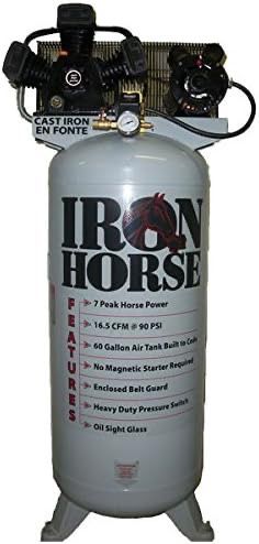 Iron Horse 3.2-HP 60-Gallon Single-Stage Air Compressor (208/230V 1-Phase)
