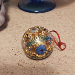 Small Cloisonne Enamel Ball Ornament 