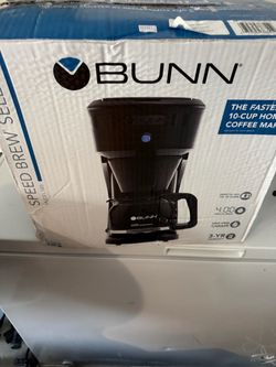 Bunn Bunn-O-Matic SBS 10 Cup Black & Stainless Steel Coffee Maker Glass Carafe