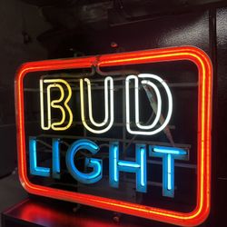 Bud light neon sign