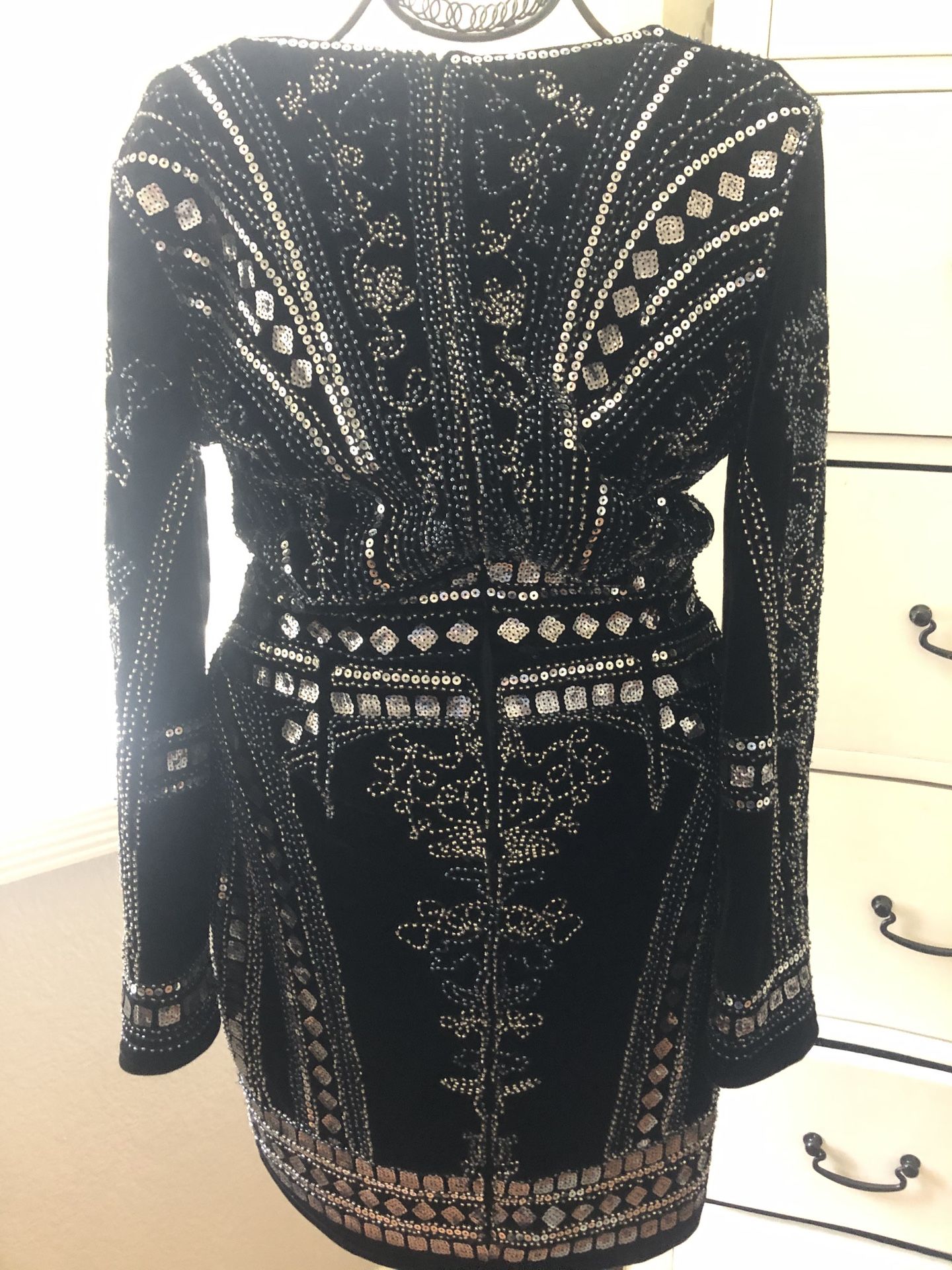 revolve black velvet dress Zapaka Women Purple Corset Detachable Long Sleeves A-Line Homecoming Dress Tulle Short Party Dress, Black / US12