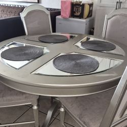 Silver Dining Table