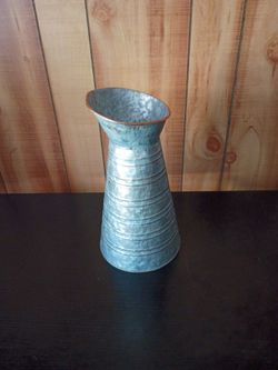 Galvanized Metal Vase