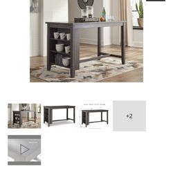 Counter-Height Dining Set – Table + 4 Chairs