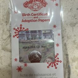 Jaye Irene Certificate 