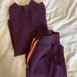 FIGS Scrubs XXS Purple Jam