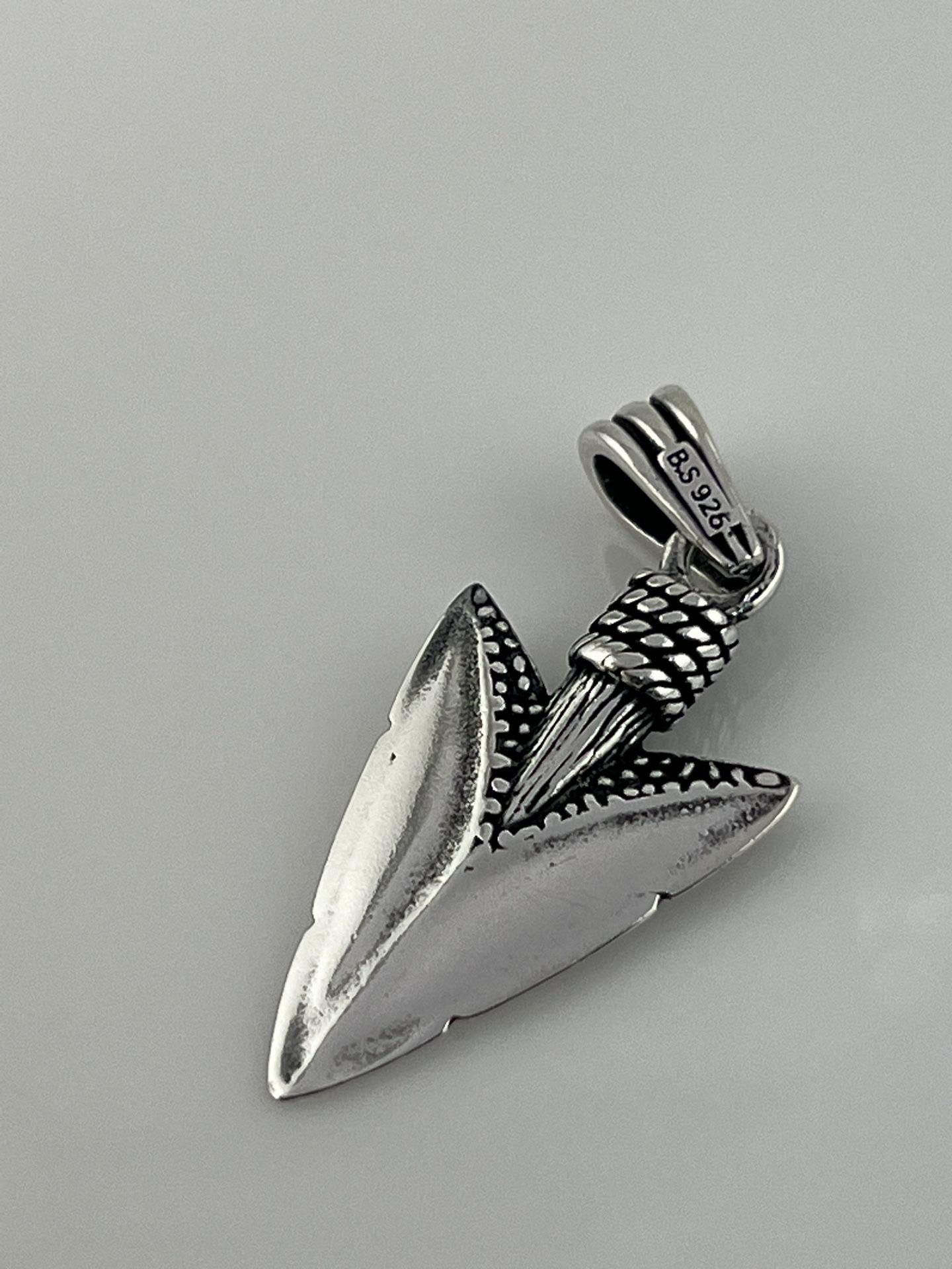 New Arrowhead Sterling Silver 925 Pendant