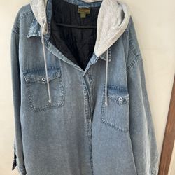 Men’s Denim Jacket With Hood