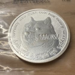 DogeCoin 1 oz .999 Silver Coin Round
