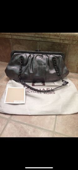 Michael kors silver chain handbag