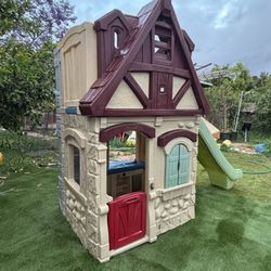 Step2 Two-Story Cottage Playhouse Climber with Slide