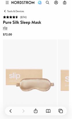 Slip Silk Sleep Mask, Gold (One Size)