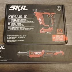 FLIP DRILL AND RATCHET WRENCH NEW