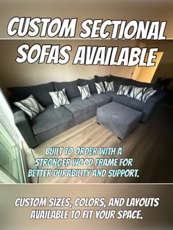 CUSTOM SECTIONALS AVAILABLE 🛋️