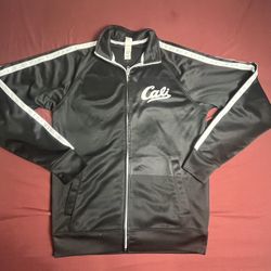 Cali Black & White  Men’s track jacket  Sz (L)  By Independent 100% Polyester