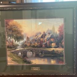 Thomas Kinkade - Cobblestone Bridge $50.