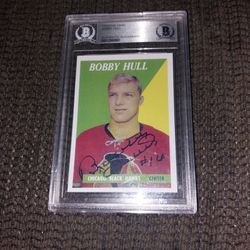 Officially Autographed Bobby Hull NHL card 