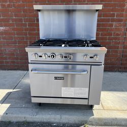 Dukers Appliance Co DCR36-6B 36" Gas Restaurant Range w/ (6) Open Burners, (1) Standard Oven, 233.000 BTU